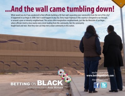 Betting on Black Wall poster back(1)
